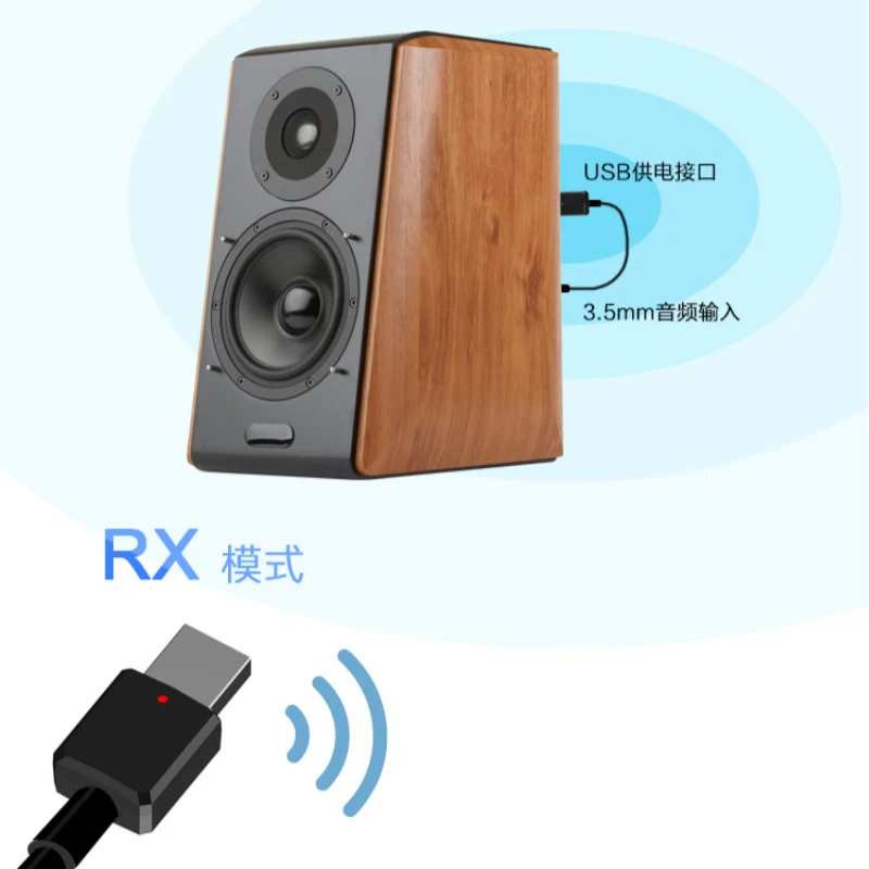 Bluetooth 5 0 аудио приемник передатчик Мини 3 мм AUX Стерео для динамика ТВ ПК
