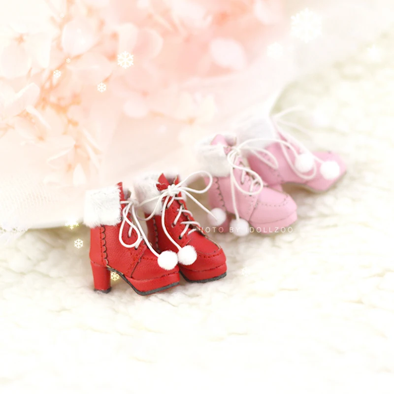 1 пара Blyth Doll зимние сапоги на высоком каблуке модная обувь для JB Momoko Azone Holala