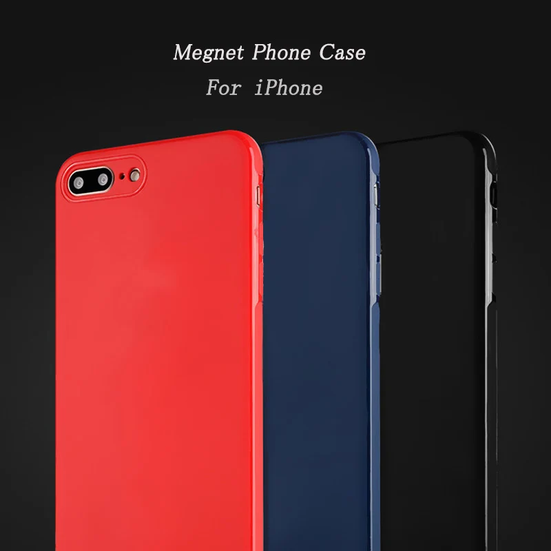 Eqvvol магнитные Чехлы для мобильных телефонов iPhone X 8 7 6 S Plus полное покрытие