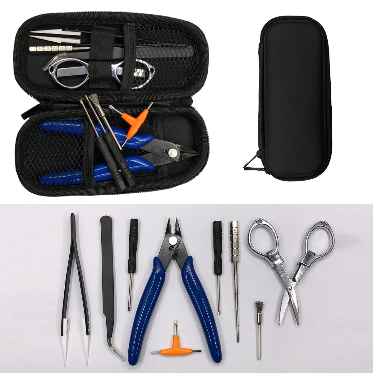 Новый мини Vape DIY инструмент сумка Пинцет щипцы набор катушки джиг обмотки для