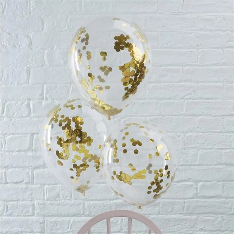 10pcs confetti gold 10 шт. Макарон синий серый латекс конфетти для воздушного шара 10 дюймов Свадьба День Рождения Вечеринка ребенок душ вечерние аксессуары - Цвет: 10pcs confetti gold