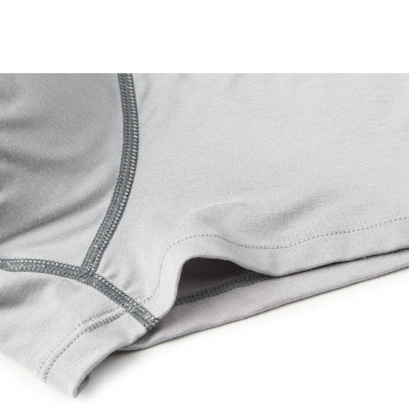 4 шт./лот! Мужские Модальные нижнее белье больших размеров боксеры однотонные