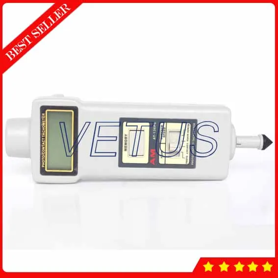 Многофункциональный цифровой фототахометр измеритель оборотов в минуту с