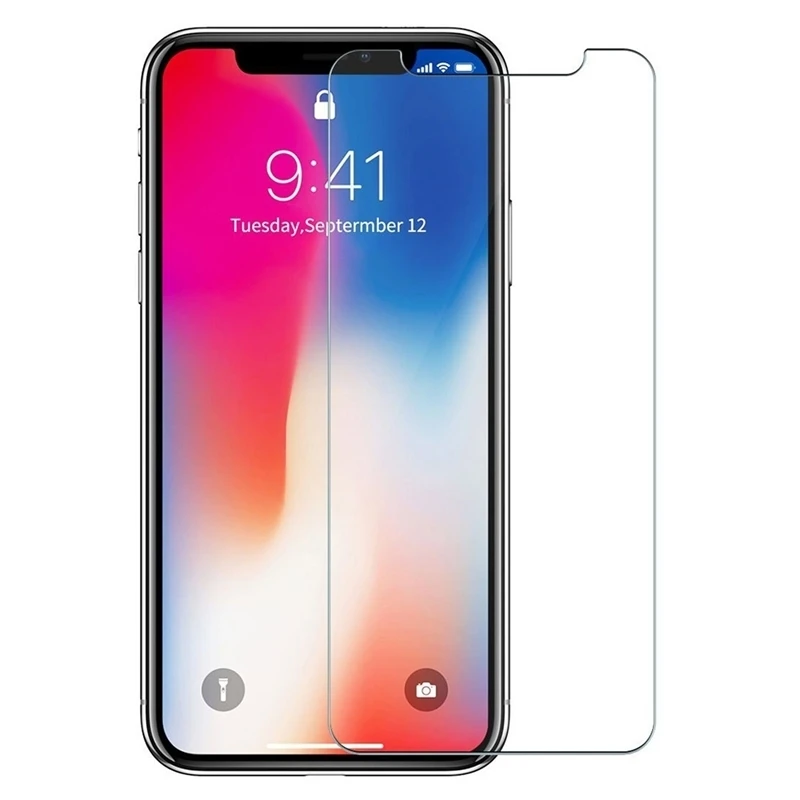 

Закаленное стекло 9H 2.5D для iPhone X, защитная пленка для экрана, Противоударная прозрачная пленка для сенсорного экрана