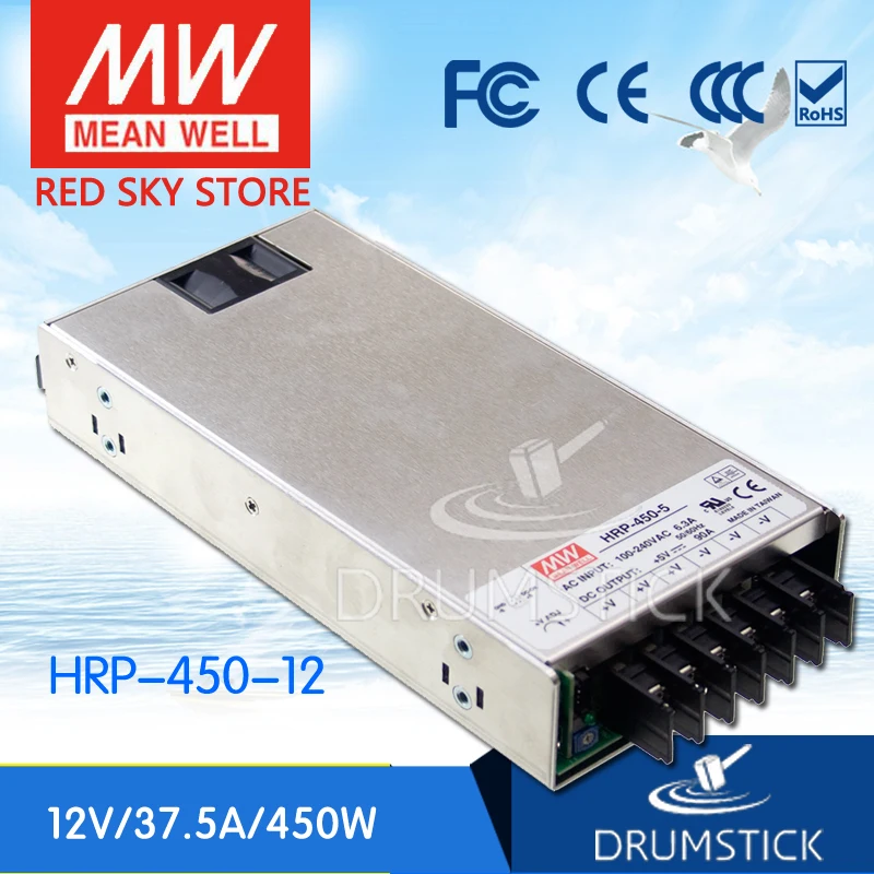 

prosperity MEAN WELL HRP-450-12 12V 37.5A meanwell HRP-450 12V 450W Single Output with PFC Function Power Supply