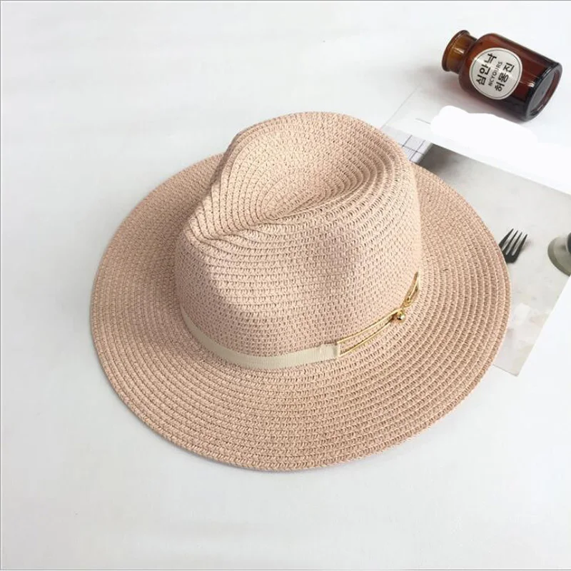 

Panama Hat Summer Sun Hats for Women Man Beach Straw Hat For Men UV Protection Cap Jazz Hat Chapeau Femme 2019 11.11