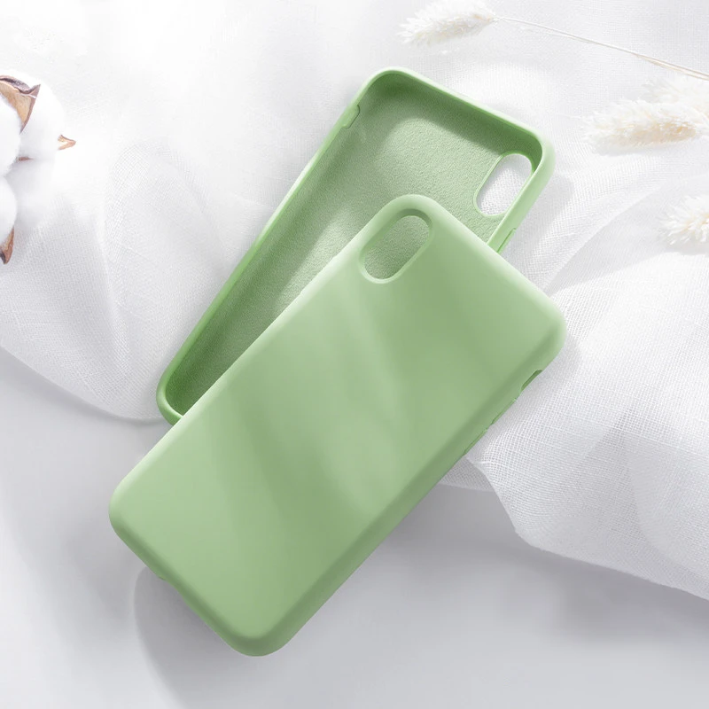 Силиконовый чехол для iPhone 6 6S 7 8 Plus X XS Max XR 11 Pro Max Мягкий ТПУ Жидкий чехол для телефона для iPhone XS Max чехол Полная защита