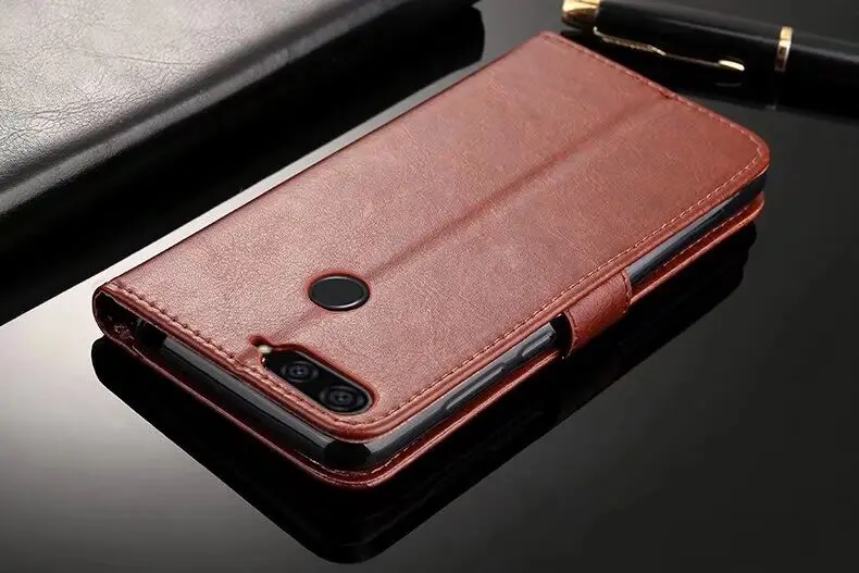 P умный кожаный чехол премиум-класса, кожаный флип-чехол для huawei P Smart FIG-LA1 LX1 LX2 LX3, чехол для телефона, Fundas Capa