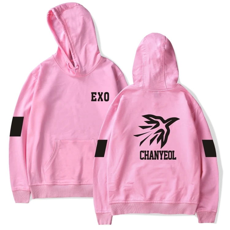 Толстовка EXO с логотипом участника Harajuku Женская толстовка осенняя Модная