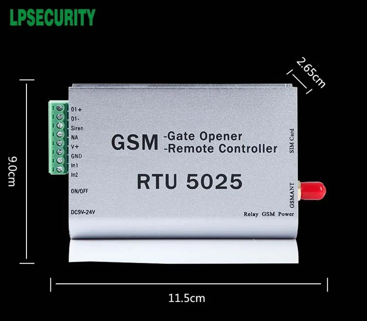 Автоматического открывания двери гаража/GSM откатных ворот/sms работает для