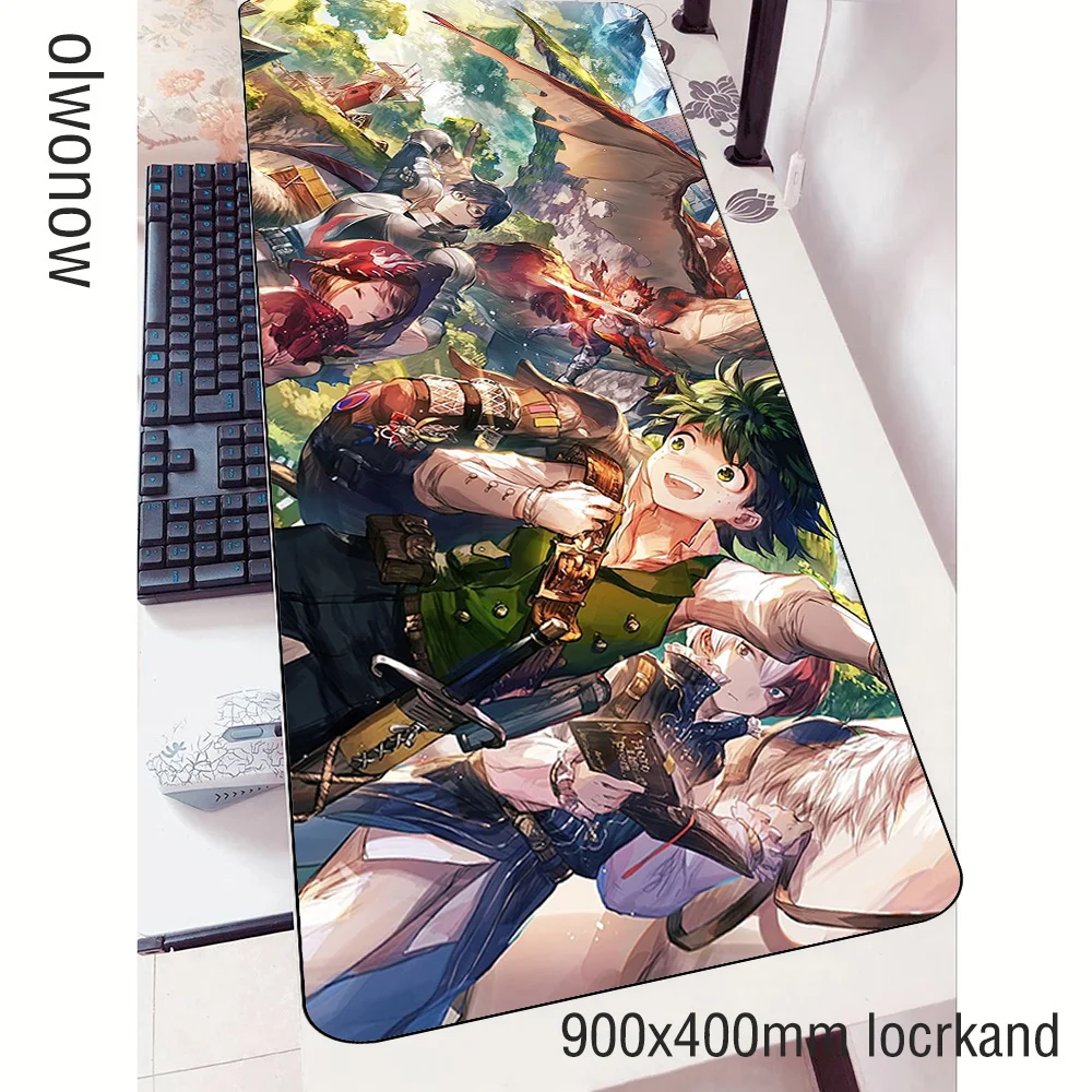 my hero academia padmouse 900x400x3mm gaming mousepad game Birthday mouse pad gamer computer desk gel mat notbook mousemat pc | Компьютеры