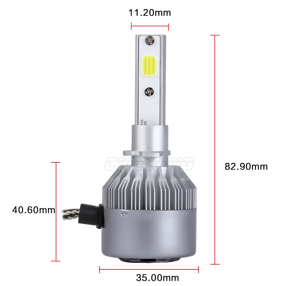 CITYKING H27 881 72W фары для 7600LM светодиодные комплект противотуманные лампы 880 h1 h3