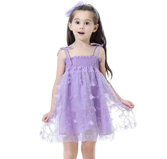 Вечерние ское праздничное платье принцессы с цветочным рисунком детская одежда