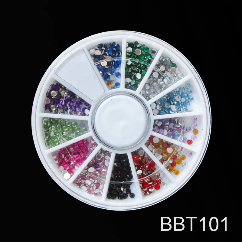 BBT101 AddFavor украшения для ногтей Стразы акриловые Золотая цепь с жемчугом металлические шпильки драгоценные камни Поддельные бриллианты лак для ногтей дизайн Камни - Цвет: BBT101