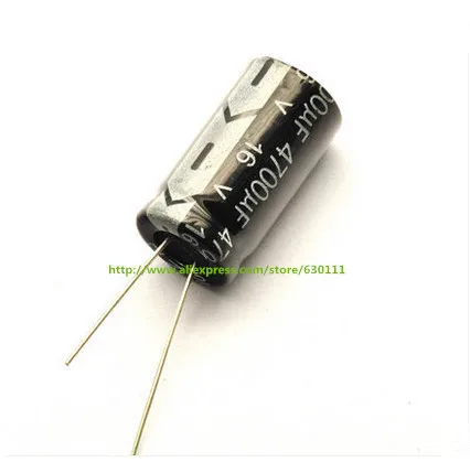 100PCS 4700UF 16V 13*25MM Aluminum Electrolytic Capacitor 16V4700UF | Электронные компоненты и принадлежности