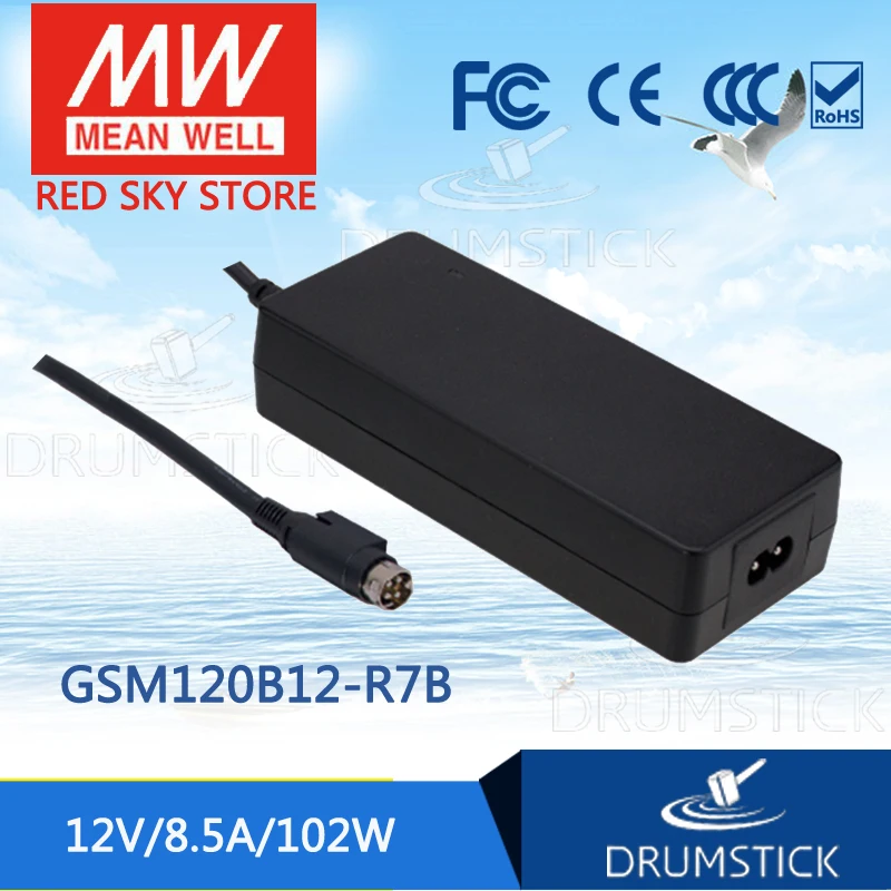 Meanwell GSM120B12 R7B 12 В 8.5A meanwell GSM120B в 102 Вт Medical Высокая надежность медицинский адаптер|12v