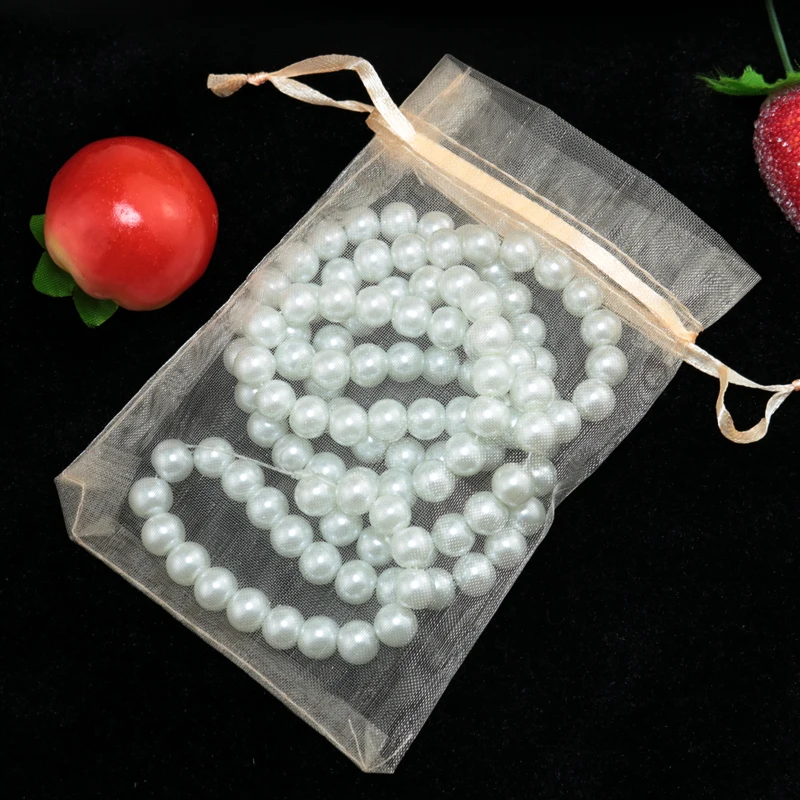 Wholesale 500pcs/lot Drawable Seashell Organza Bags 17x23cm Wedding Favor Gift Cosmetics Jewelry Packaging Bag Pouches | Украшения и