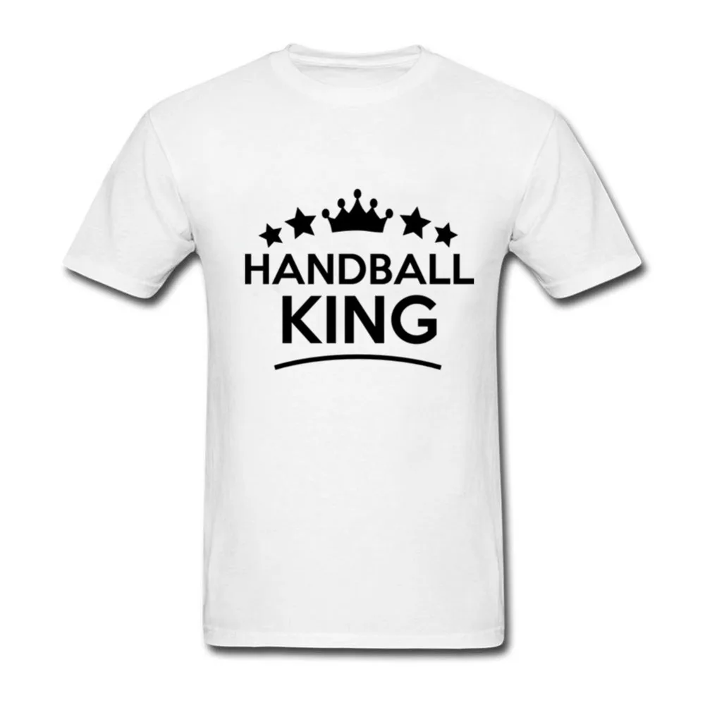 Футболка мужская с надписью Handball King модная тенниска в стиле хип-хоп майка