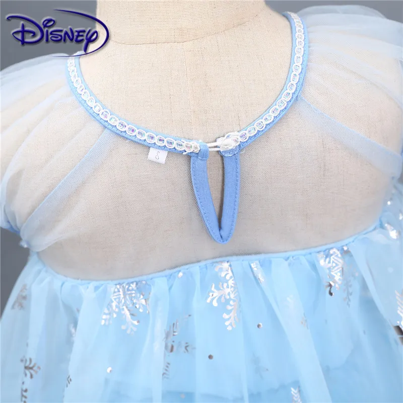Disney Frozen Ice Romance aisha платье принцессы Эльза пышная вуаль модное с блестками |