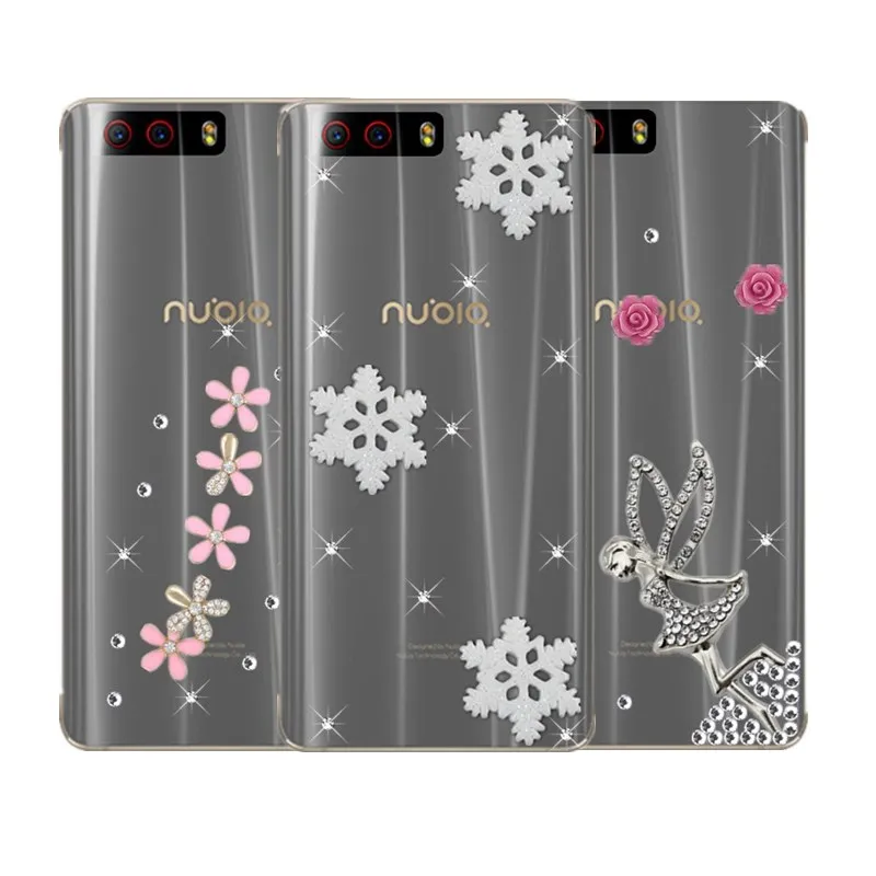 Nubia Z17 mini s 3D чехол со стразами для ZTE N3 N2 M2 lite N1 Axon 7s 7 Max min coque |