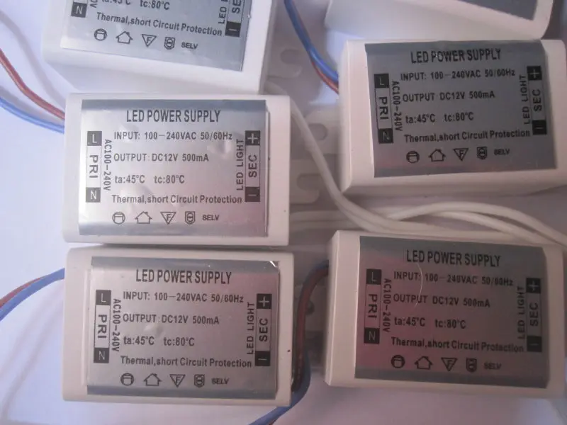 Источник питания для светодиодных ламп 12 В постоянного тока адаптер