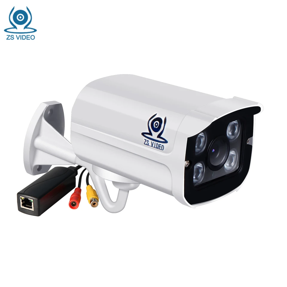 ZSVEDIO камеры наблюдения IP камера Onvif 1080 POE IP66 720P 960P P HD наружная Водонепроницаемая P2P