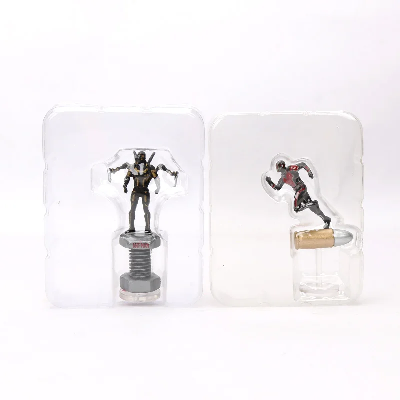 2pcs no box 2 шт. 5-7 см игрушки Marvel Мстители эндшпиль мини муравей желтая куртка ПВХ Фигурки супергероя Коллекционная модель кукла игрушка антман - Цвет: 2pcs no box