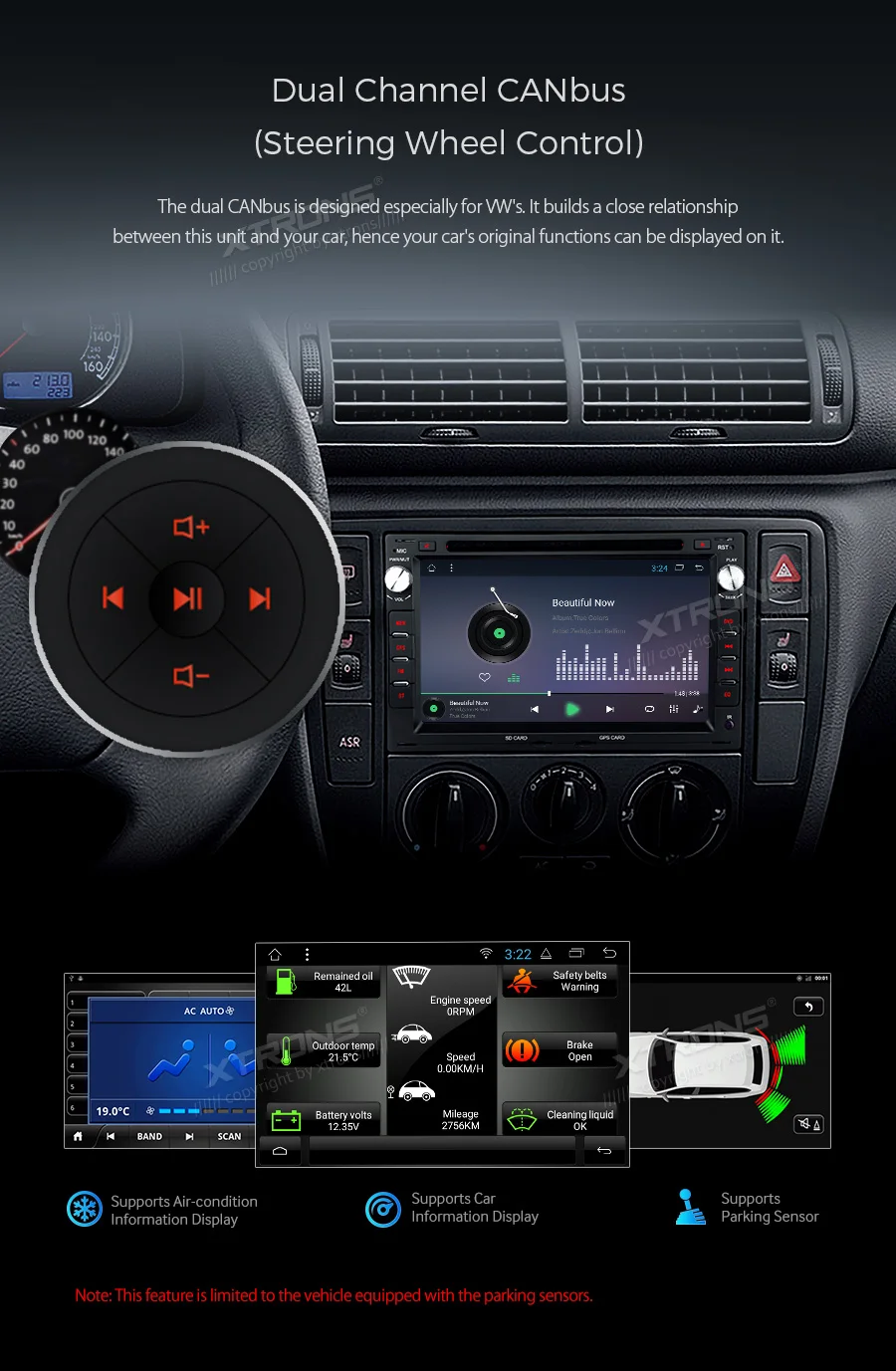 XTRONS " сенсорный экран автомобильный dvd-плеер на основе Android RCA gps навигация для Фольксваген Бора Гольф MK4 LUPO CHICO для сиденья для SKODA