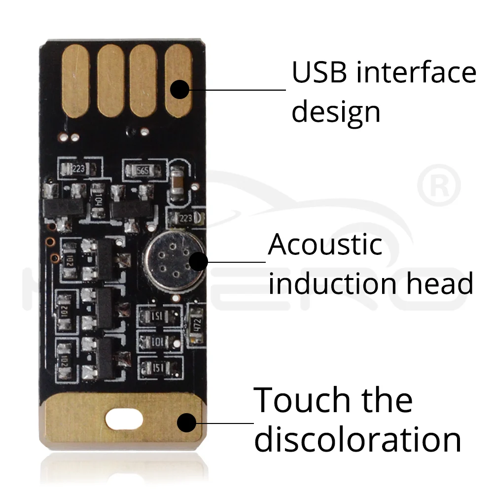 Автомобильный USB светодиодный музыкальный светильник с регулируемой яркостью Atmospher, декоративная лампа, аварийный светильник, портативный, подключи и играй, RGB, Голосовая активация