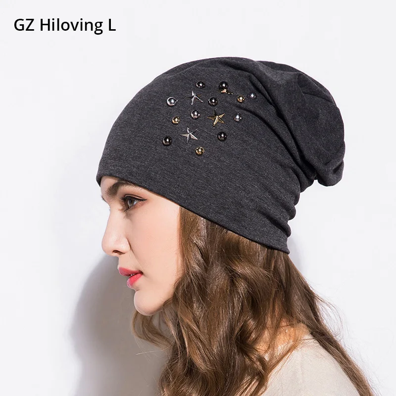 Новинка 2018 женская шапочка GZHilovingL однотонные шапки в стиле хип хоп головные уборы