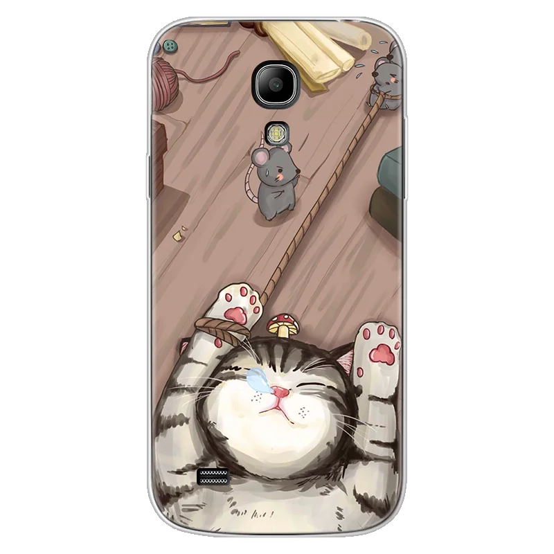 mao-bt Мягкий чехол из ТПУ с мультяшным котом для samsung Galaxy S4 Mini, силиконовый чехол для samsung Galaxy S4 Mini S 4 Mini, чехол s, задняя крышка - Цвет: mao-bt