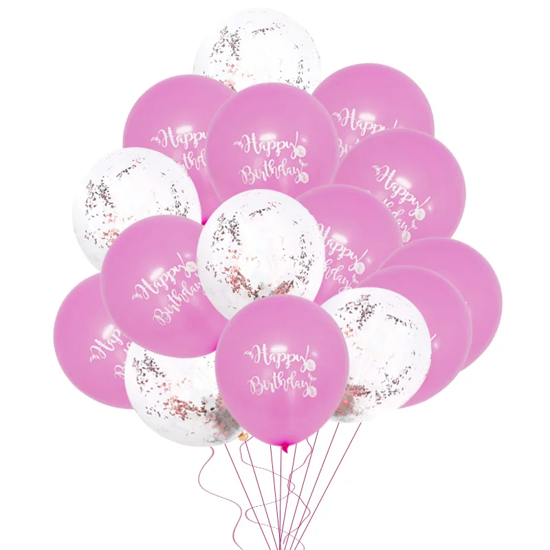 15P Latex Balloon 20 WEIGAO латексные шары на день рождения воздушный шар "Конфетти" 12 дюймов воздушные шары для детей 1st шары ко дню рождения детский душ Свадебный шар - Цвет: 15P Latex Balloon 20