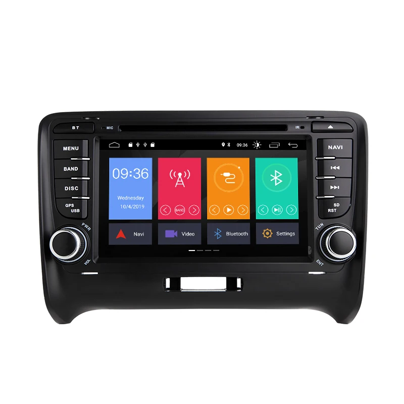 2 Din Автомобильный мультимедийный плеер Android 9 0 для AUDI TT MK2 8J 2016 2007 2008 2009 2010 2011 2012014 gps