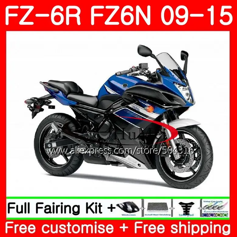 

Body For YAMAHA FZ6N FZ6 FZ6R 09 10 11 12 13 14 15 TOP Blue black 75SH8 FZ-6R FZ 6R 2009 2010 2011 2012 2013 2014 2015 Fairings