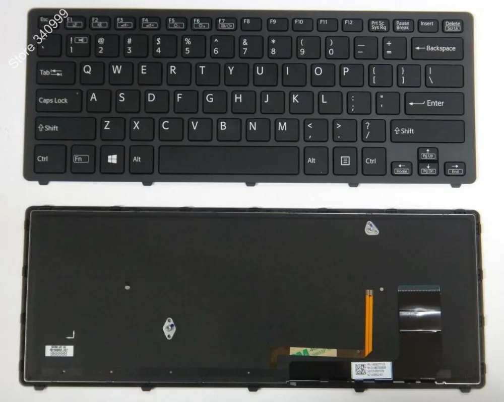 Новая клавиатура для ноутбука SONY VAIO Fit SVF14N1E2R SVF14N1E4R SVF14N1J2E с черной подсветкой 149263721US (art.: 78fcc313d) - 78fcc313d