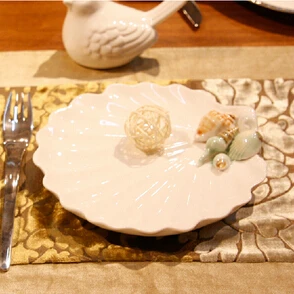 Новинка подарочная шкатулка для колец изящная фарфоровая белая раковина