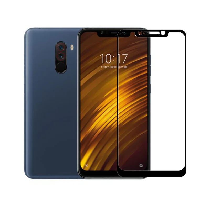 5D закаленное стекло для xiaomi pocophone f1 Защитная пленка экрана xiomi | Мобильные