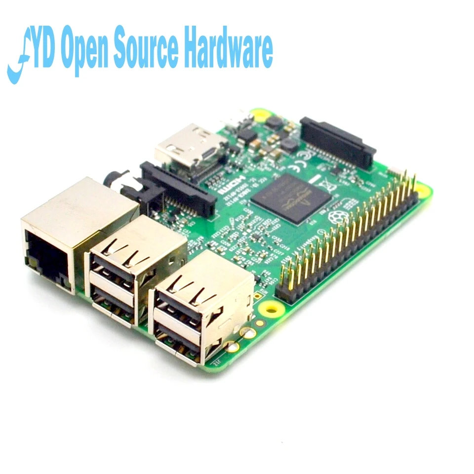 Raspberry Pi 3 Model B плата + черный корпус радиаторы 1GB LPDDR2 Quad-Core WiFi и Bluetooth | Электронные