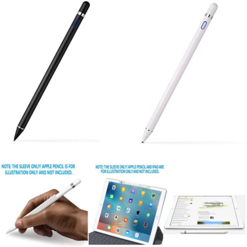 Черный Универсальный карандаш-стилус для Apple ipad Pro 9,7/Pro 10,5/Pro 11/Pro 12,9/ipad 6th - Цвет: Черный