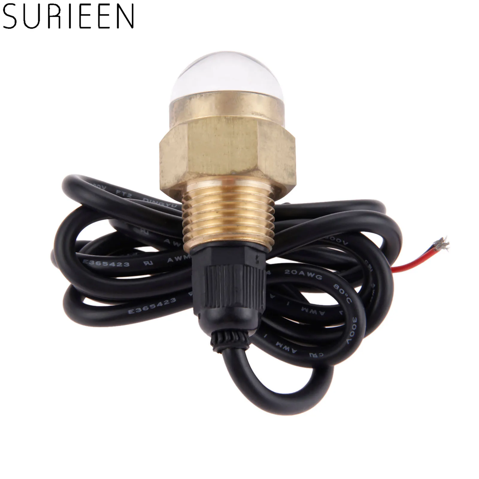 Аксессуары для лодок латунный супер яркий зеленый светодиодный светильник 12 В