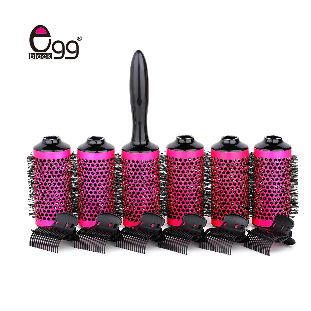 Алюминиевая круглая щетка для волос набор керамических Парикмахерская салон