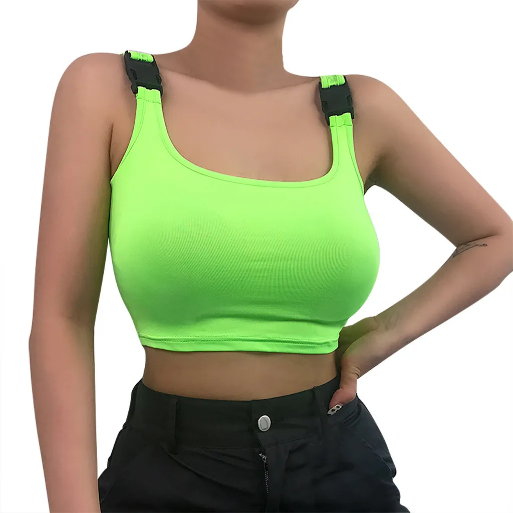 Женский сексуальный жилет с квадратным воротником однотонный без рукавов лямкой