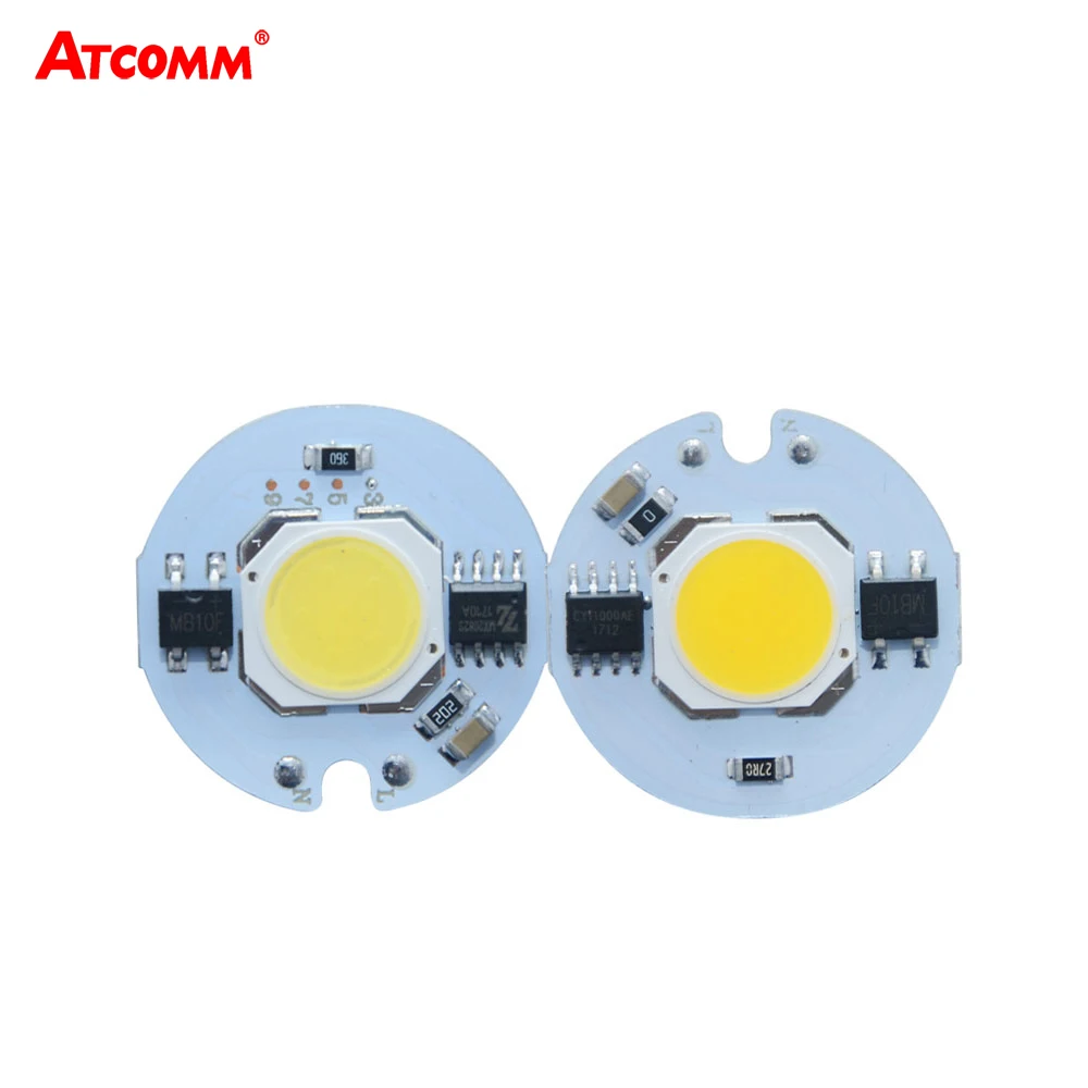 

LED COB Lamp Chip 3W 5W 7W 9W 110V 220V LED Diode Array Spotlight Bulb High Power Smart IC LED Matrix For Searchlight Floodlight