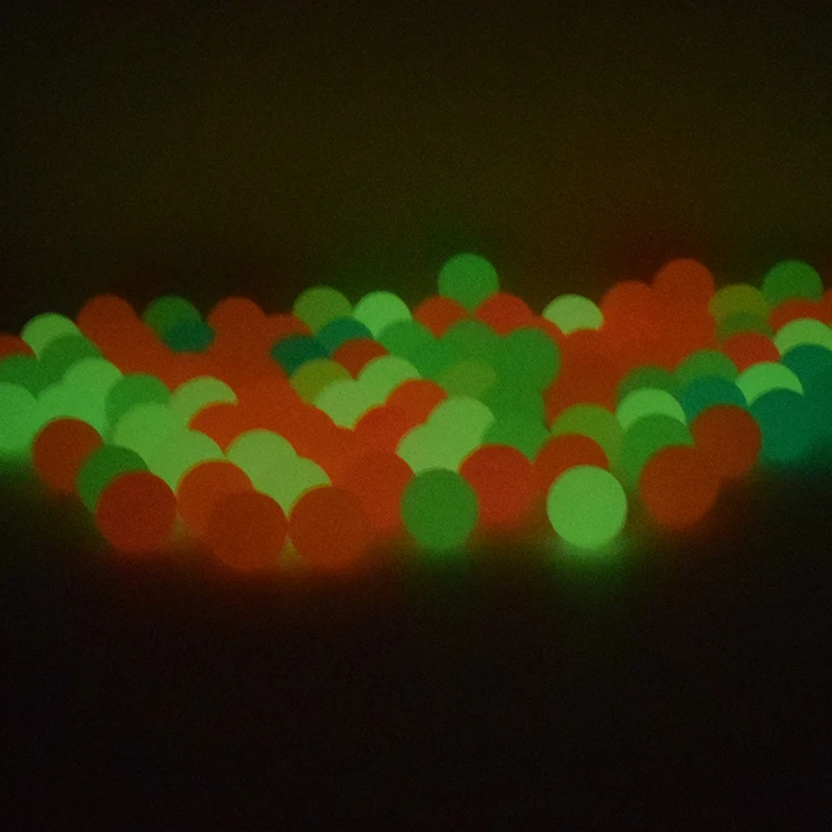 Оптовая продажа 100 шт./лот 25 мм красочный похлопывающий шар светящийся в темноте