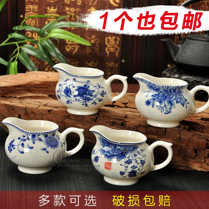 Яркая кружка синий и белый чайный горшок костяной фарфор GaiWan Chahai стандартная