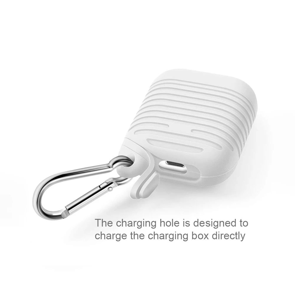 Чехол для Apple AirPods защитный силиконовый чехол противоударный Earpods Air Pods зарядное