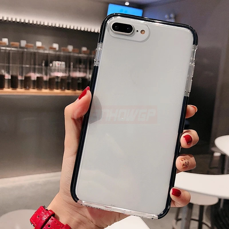 Двухцветный прозрачный силиконовый чехол для Xiaomi Redmi Note 5 6 7 Pro Global 6A pro мягкий Mi 9 8 A2