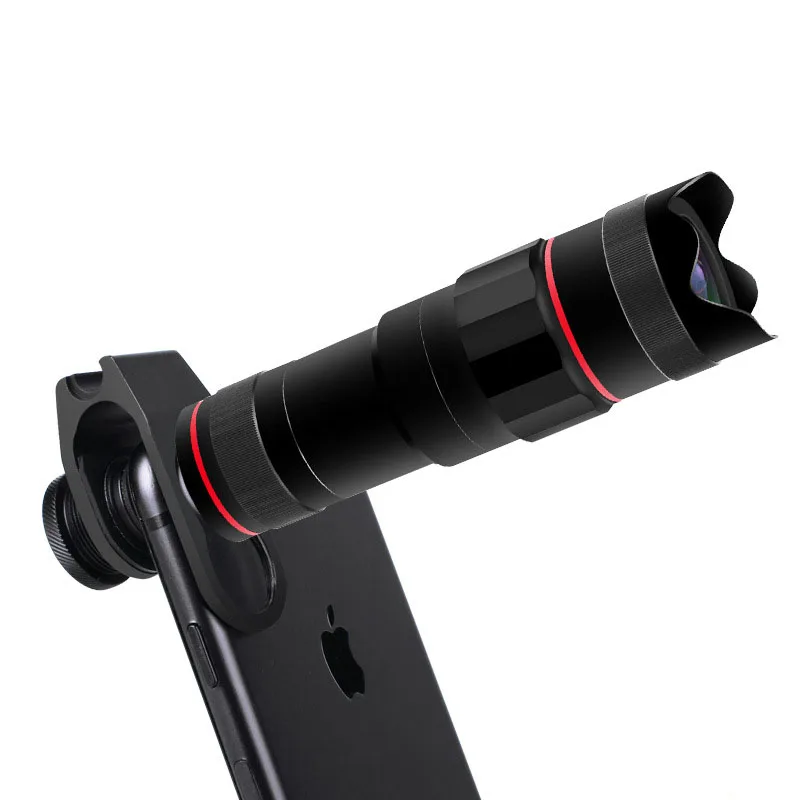 18x Telephoto Lens Объектив камеры мобильного телефона 5in118x 4K HD монокулярный телескоп зум-объектив для iphone xiaomi Макро Рыбий глаз широкоугольные линзы для смартфонов - Цвет: 18x Telephoto Lens