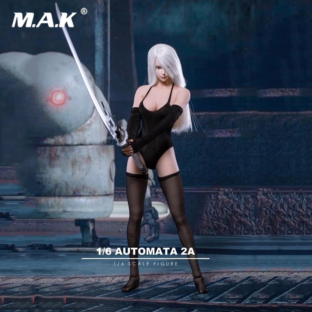 Сексуальный женский 1/6 робот 2A NieR резьба на голову+ меч+ руки без тела 1:6 NieR: Automata A2 женская голова скульптура с мечом F TBL фигурка