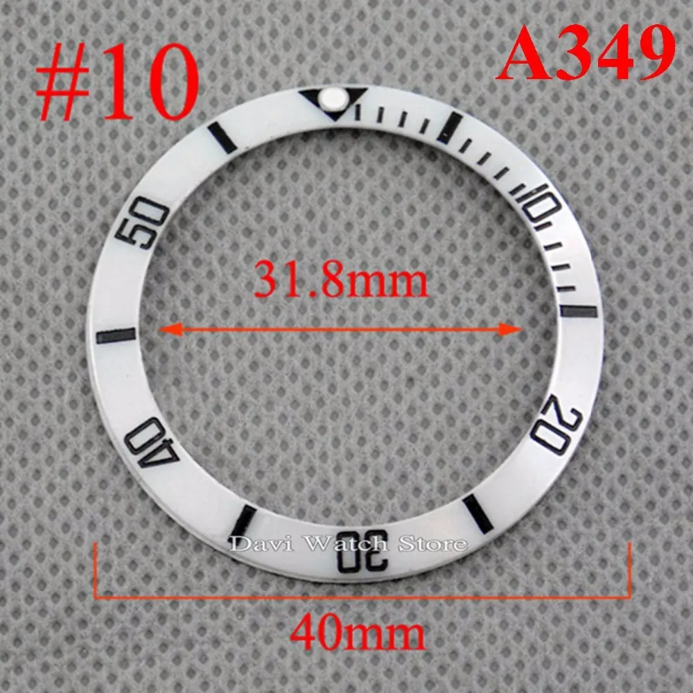 38 мм/40 мм белый керамический Fit GMT автоматический механизм подходит 40/43 чехол для